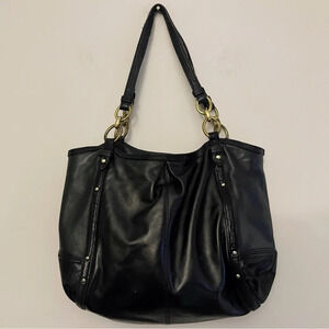 Coach Vintage Alexandra python chain leather satchel bag chic classic